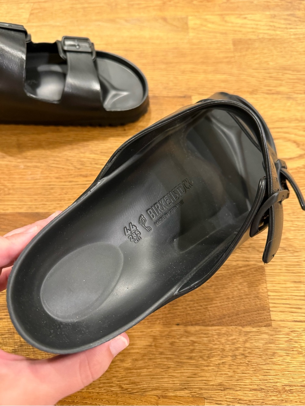 Birkenstock Black Two-Buckle EVA Slides - Picture 4 of 6